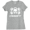 crossfit skull Ladies Fitted T-Shirt