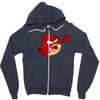 now with fists Zipper Hoodie