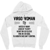 Virgo Woman Zipper Hoodie