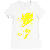 son goku dragonball z fun Ladies Fitted T-Shirt