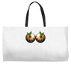christmas pudding boobs funny Weekender Totes