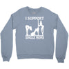 i support single moms Crewneck Sweatshirt