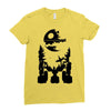 r2 d2 on endor Ladies Fitted T-Shirt