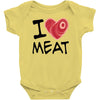 i love meat Baby Bodysuit