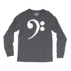 bass cleff funny Long Sleeve Shirts