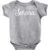 senora white Baby Bodysuit