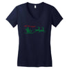 ugly santa ho ho hoo! Women's V-Neck T-Shirt
