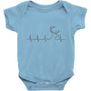 hunting heartbeat Baby Bodysuit
