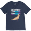 frenchies and yoga V-Neck Tee