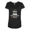 premium vintage 1950 classic perfectly aged limited edition Maternity Scoop Neck T-shirt