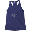 miss scissors rhinestone Racerback Tank