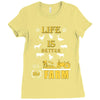 life is better1 Ladies Fitted T-Shirt