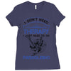 I Don't Need Therapy Just to Go Paragliding Ladies Fitted T-Shirt