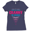 Have No Fear Granny Is Here Ladies Fitted T-Shirt