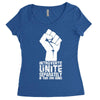 introverts unite separately in your own homes Women's Triblend Scoop T-shirt