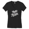 truth to power Women's V-Neck T-Shirt