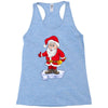 father christmas ringing xmas bells santa Racerback Tank