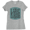 i love my beared husband Ladies Fitted T-Shirt