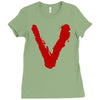 the new series visitors Ladies Fitted T-Shirt