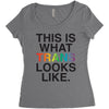 This Is What Trans Looks Like Women's Triblend Scoop T-shirt