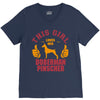 This Girl Loves Her Doberman Pinscher V-Neck Tee