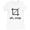 oh crop Ladies Fitted T-Shirt