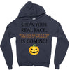 show your real face, halloween is coming Zipper Hoodie