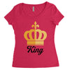 king Women's Triblend Scoop T-shirt