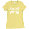legend since 1991 Ladies Fitted T-Shirt