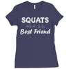 squats joke Ladies Fitted T-Shirt