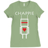 chappie robot movie logo Ladies Fitted T-Shirt