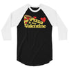 pizza is my valentine 2 3/4 Sleeve Shirt