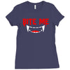 bite me halloween vampire teeth Ladies Fitted T-Shirt