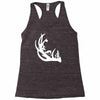 deer antler with buck forest Racerback Tank