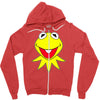 kermit muppets uomo Zipper Hoodie
