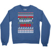 santa only comes once a year grampy is always here to cheer Crewneck Sweatshirt