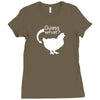 chiken butt Ladies Fitted T-Shirt