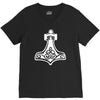 thors hammerretro viking norse fashion cool V-Neck Tee
