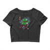 red oni ninja Crop Top