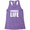 choose life wham retro 80s Racerback Tank