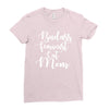 badass feminist cat mom Ladies Fitted T-Shirt