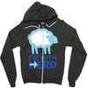 i m with herd Zipper Hoodie