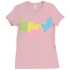 periodic table of america Ladies Fitted T-Shirt