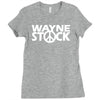 wayne's world waynestock rock band baseball jersey Ladies Fitted T-Shirt