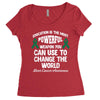 education is the most pwerful weapon you can use to change the world l Women's Triblend Scoop T-shirt