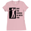may the course be with you Ladies Fitted T-Shirt