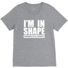 i'm in shape, round is in shape V-Neck Tee