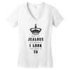 Don't Be Jealous Just Because Look This Good At 70 Women's V-Neck T-Shirt