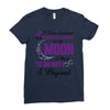 i love someone with pancreatic cancer to the moon &amp; back to infınıty Ladies Fitted T-Shirt