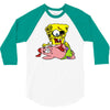 zombie spongebob 3/4 Sleeve Shirt